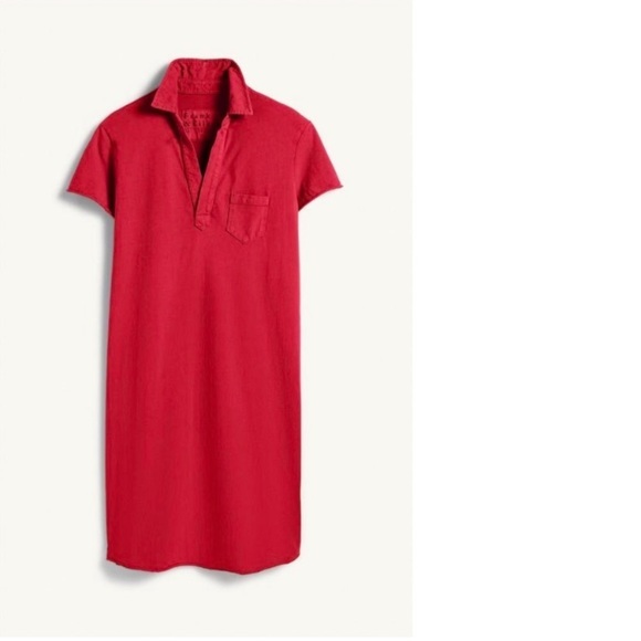 Frank & Eileen Perfect Polo Dress Heritage Jersey in
Double Decker Red - Picture 2 of 5